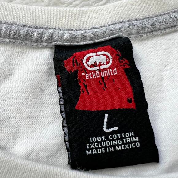 Ecko Unltd men’s size large white graphic T-Shirt Y2K - Picture 4 of 8